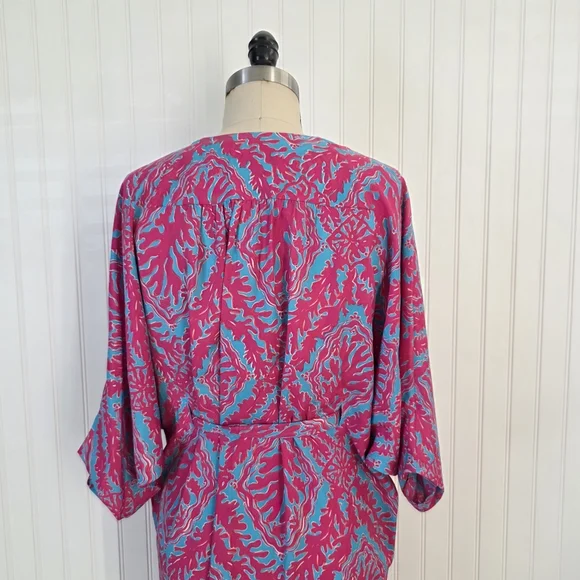 Lilly Pulitzer Boho Tunic Dress  Embellished V-Neck Size XS - Picture 6 of 14
